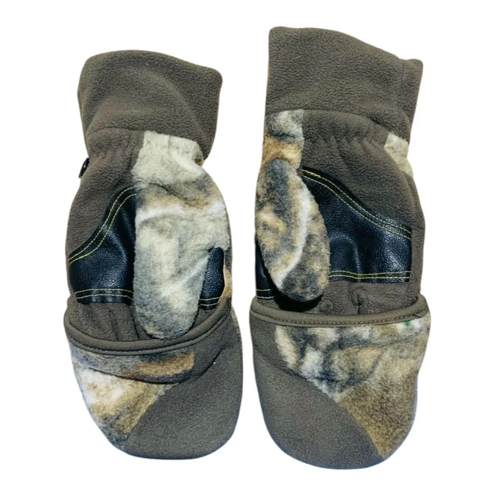 Kids Real Tree Hot Shot Camouflage Hunting Mittens Youth Size Large